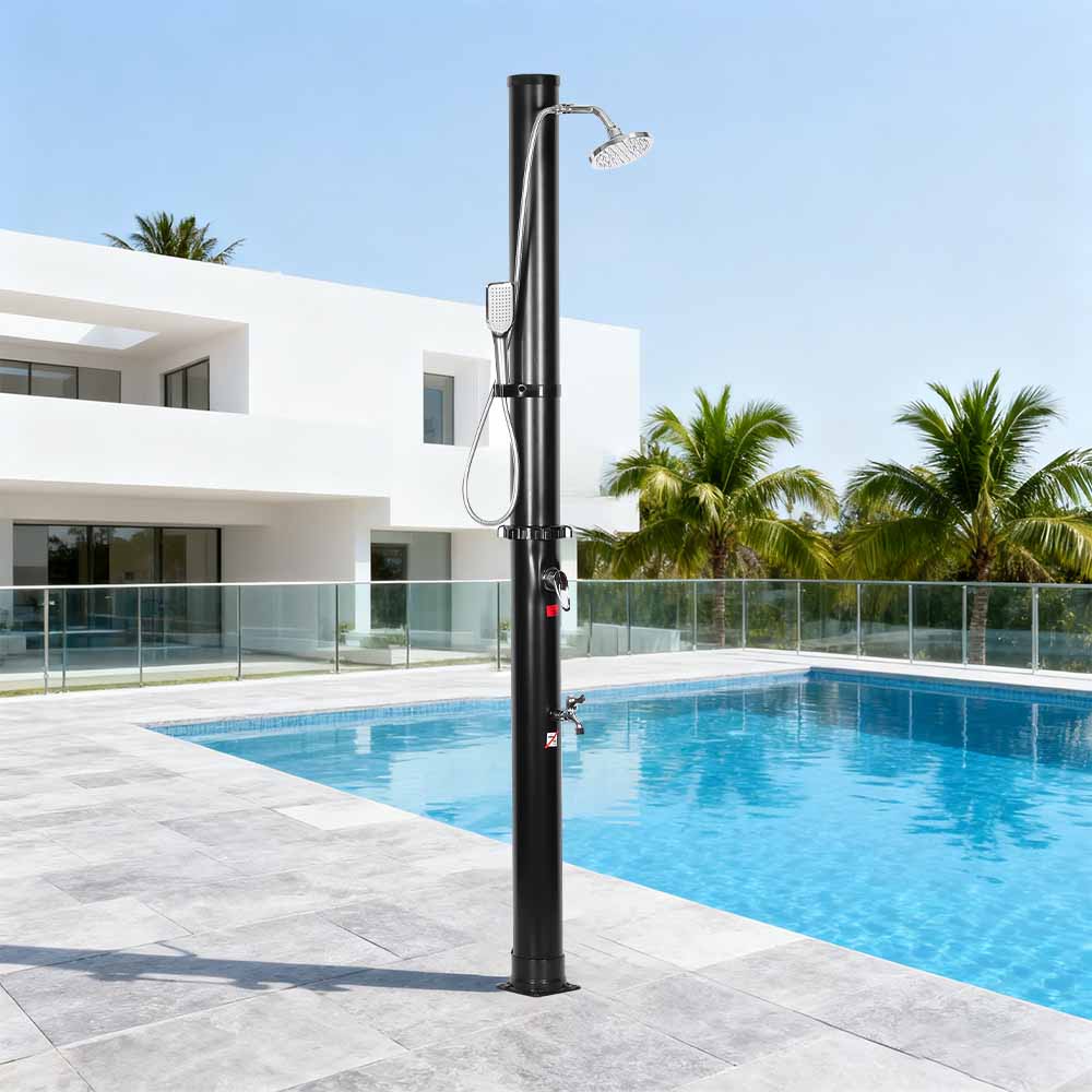 LY18L05-HB 18L dvojdielna ABS chrómová sprchová hlavica Solárna sprcha Vonkajšia záhradná sprcha